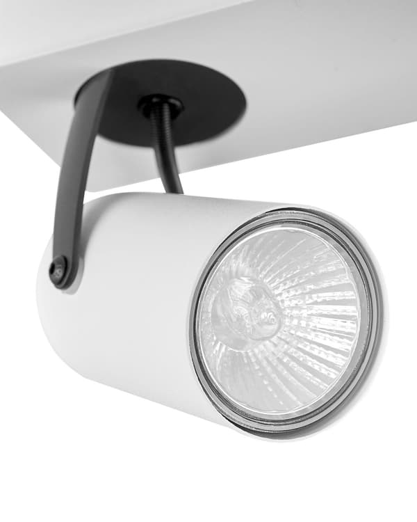 Taklampe Svart Hvit Metall 4 Lysskjermer Justerbar Lys Moderne