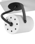 Miniatyrbilde 8 av 9: Taklampe Svart Hvit Metall 4 Lysskjermer Justerbar Lys Moderne