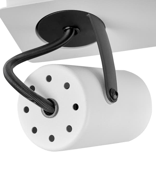 Taklampe Svart Hvit Metall 4 Lysskjermer Justerbar Lys Moderne