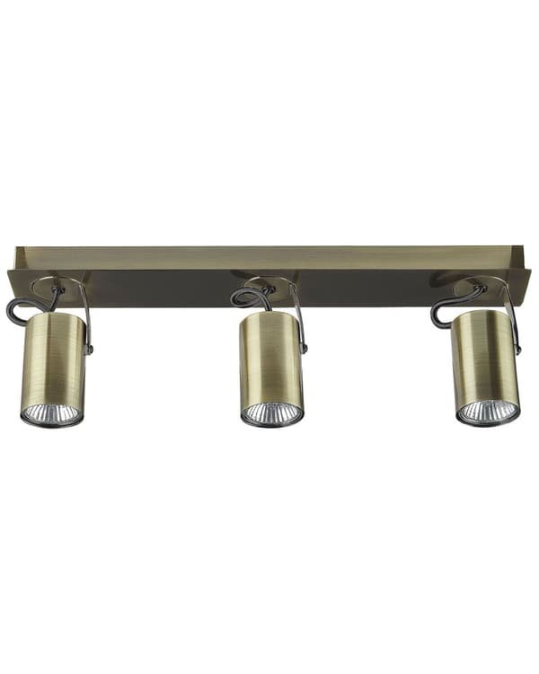 Taklampe Messing Metall 3 Lysskjermer Justerbar Lys Moderne