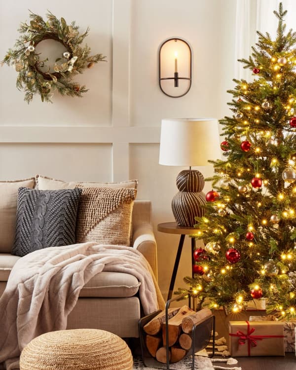 Bordlampe Sort Keramisk Sokkel 63 cm Hvit Stoffskjerm Klassisk Nattbordlampe