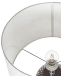 Miniatyrbilde 9 av 11: Bordlampe Sort Keramisk Sokkel 63 cm Hvit Stoffskjerm Klassisk Nattbordlampe