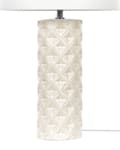 Miniatyrbilde 7 av 10: Bordlampe Lys Beige Keramikk 49 cm Geometrisk Mønster Hvit Stue Soveromsbelysning