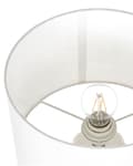 Miniatyrbilde 8 av 10: Bordlampe Lys Beige Keramikk 49 cm Geometrisk Mønster Hvit Stue Soveromsbelysning