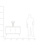 Miniatyrbilde 10 av 10: Bordlampe Lys Beige Keramikk 49 cm Geometrisk Mønster Hvit Stue Soveromsbelysning