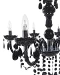 Miniatyrbilde 7 av 9: Lysekrone Sort Krystall 6 Lyspærer Glamour Stue Soverom