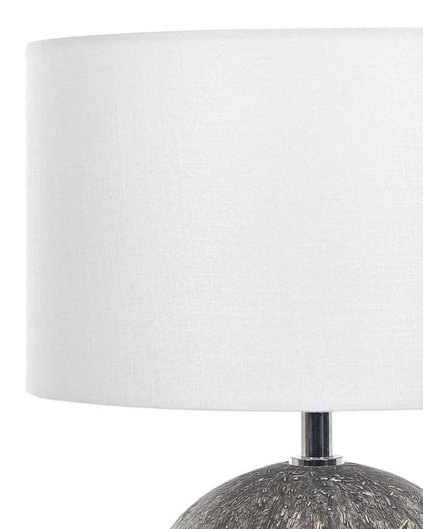 Bordlampe Svart Keramisk Unik Form Hvit Moderne Design