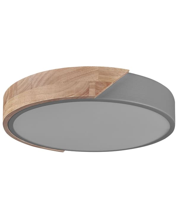 Taklampe Grå med Lys tre Stål Akryl LED-lys Rund form Dekorativ Moderne Belysning