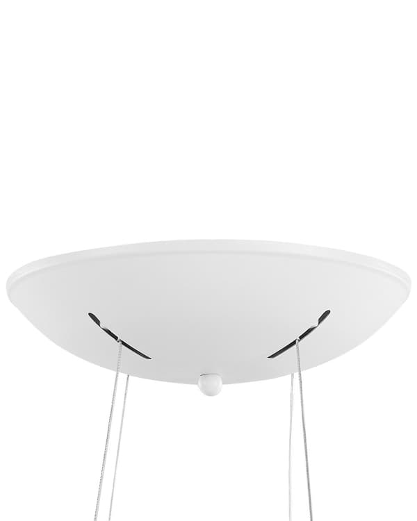 Pendellampe Hvit Stål Aluminium ø 60 cm Integrert LED-lys Ring Rund form Hengende Moderne design Belysning