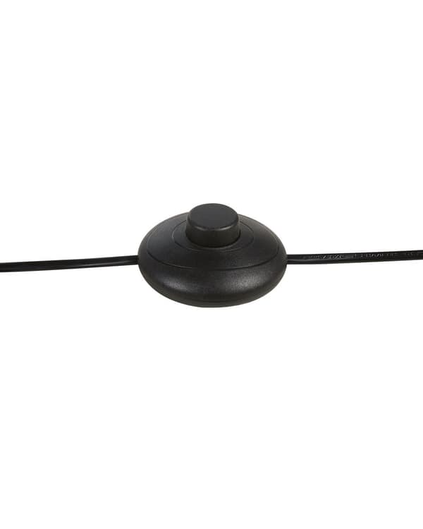 Gulvlampe natur beige metall rotting lampeskjerm 165 cm boho belysning stue