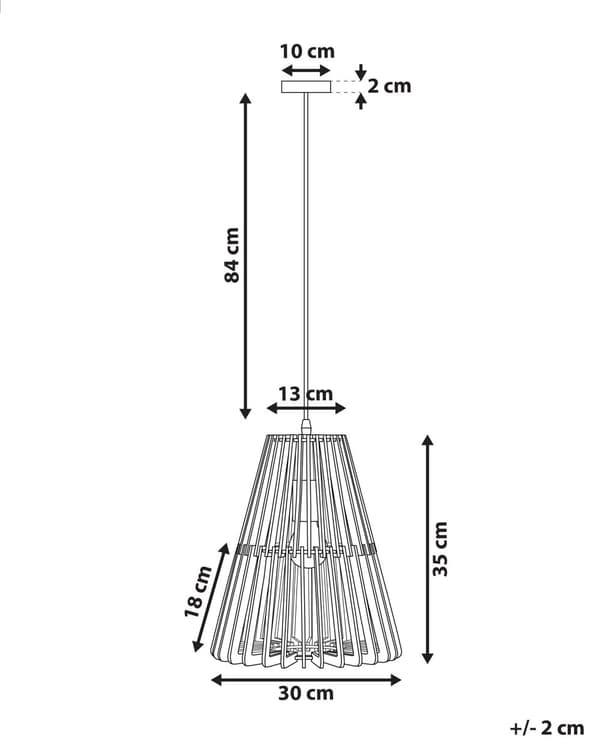 Hengelampe Pendellampe 121 cm Lyst Tre Svart Skandinavisk Design