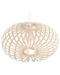 Miniatyrbilde 6 av 10: Pendellampe Lampe Lampe i Tre Bambus Oval Skjerm Hengende Taklampe