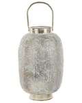 Miniatyrbilde 1 av 6: Lanterne Gull Metall 40 cm Med lysholder i glass Gjennombrutt design Orientalsk Boho