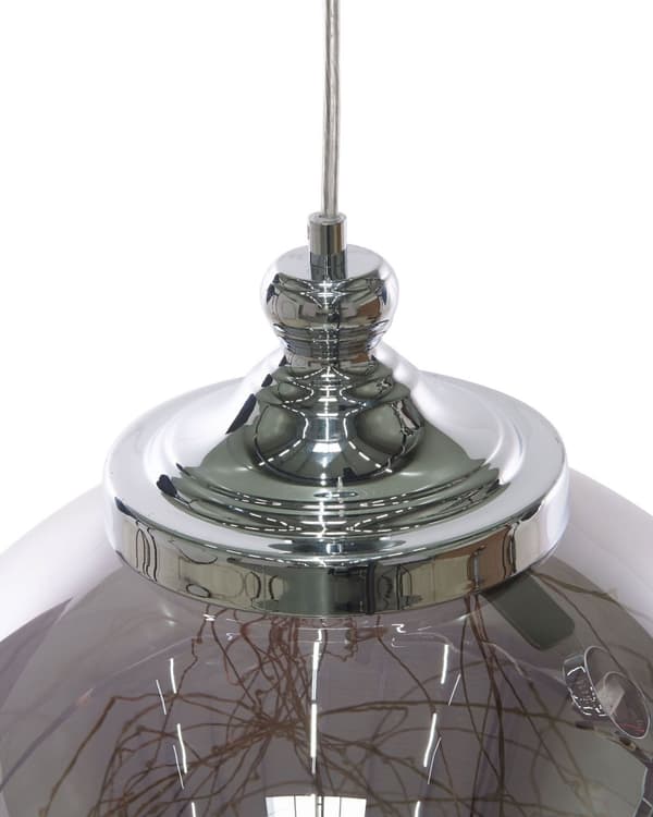 Pendellampe Glass Svart Kuleformet Moderne design Belysning Lampe Dekor