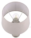 Miniatyrbilde 6 av 10: Bordlampe Beige Hvit Keramikk 48 cm Mønster Striper Klassisk skjerm Tradisjonell stil Belysning