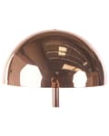 Miniatyrbilde 7 av 11: Gulvlampe Kobber Metall 158 cm Glanset Kobber Rund Skjerm Stue Lys