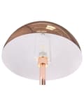 Miniatyrbilde 8 av 11: Gulvlampe Kobber Metall 158 cm Glanset Kobber Rund Skjerm Stue Lys