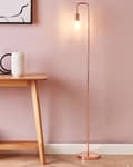 Miniatyrbilde 2 av 10: Gulvlampe Kobber Metall Glans Finish Utsatt Lyspære Industriell