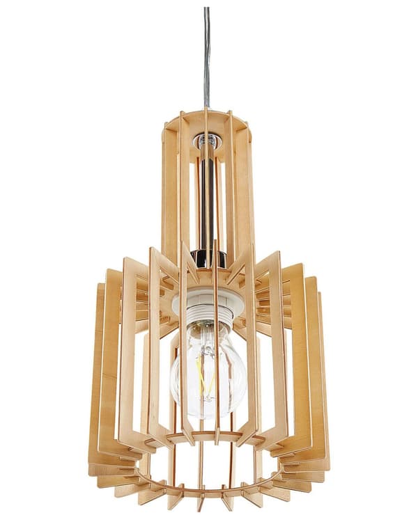 Hengelampe Lampe Lys Tre MDF Metall Anheng Belysning Åpen skjerm Boho Design Kjøkken Stue Dekorasjoner