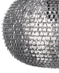 Miniatyrbilde 6 av 9: Pendant Lamp Silver Metal Globe Light Sparkle Scales