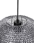 Miniatyrbilde 7 av 9: Pendant Lamp Silver Metal Globe Light Sparkle Scales