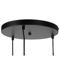 Miniatyrbilde 7 av 8: Pendellampe Messing Transparent Glass Gull Metall Elementer 3 Lys Moderne