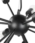Miniatyrbilde 6 av 8: Pendel Svart Metall 115 cm 15 lyspærer Armatur Belysning Moderne Glamorøs stil
