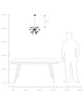 Miniatyrbilde 8 av 8: Pendel Svart Metall 115 cm 15 lyspærer Armatur Belysning Moderne Glamorøs stil