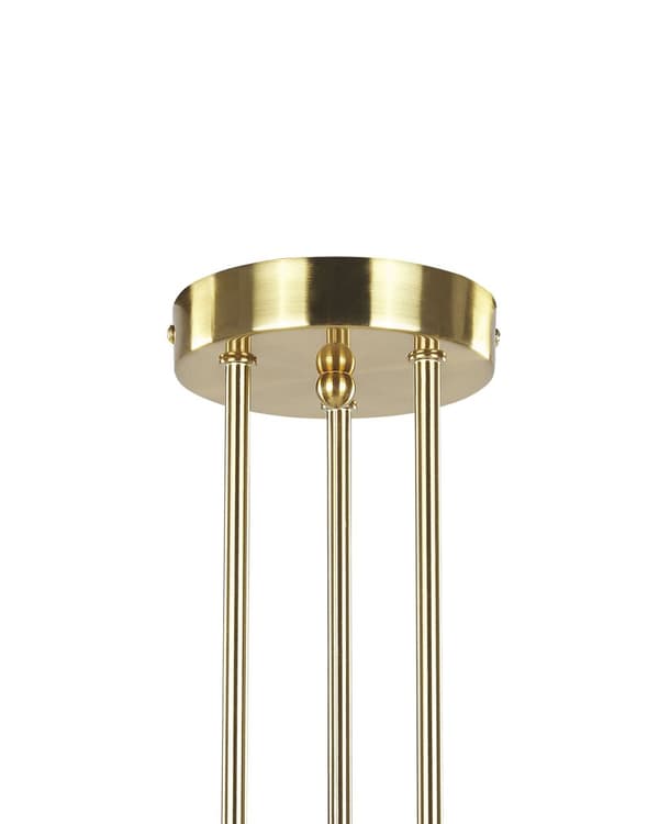 Taklampe 6 lys 33 cm Messing Metall Skjermløs Stue Soverom Industriell Moderne