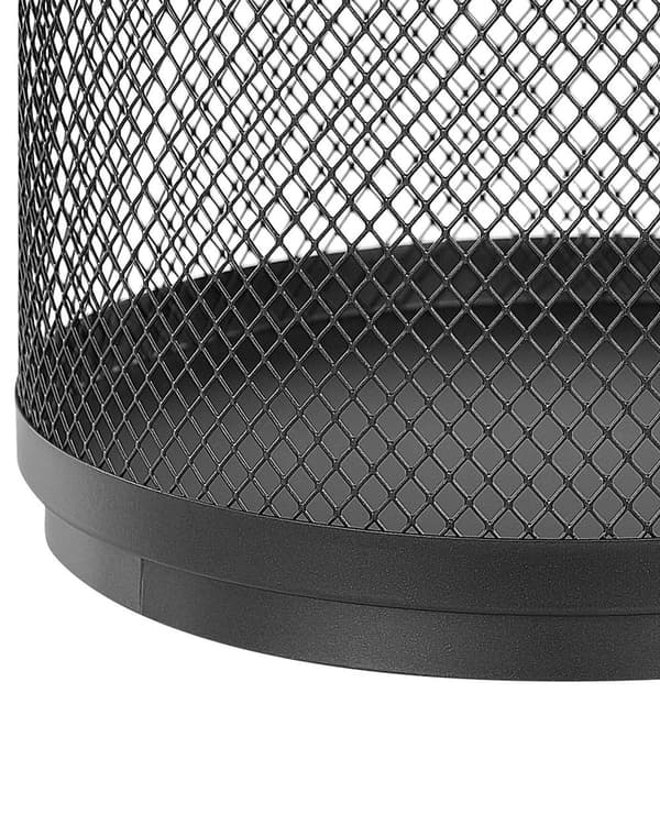 Lykt Svart Jern 19 cm Søyle Lysestake Håndtak Minimalistisk Industriell Dekorasjon