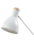 Miniatyrbilde 11 av 11: Bordlampe Hvit Metall 50H cm Lys Tre Kranarm Justerbar Skjerm Moderne