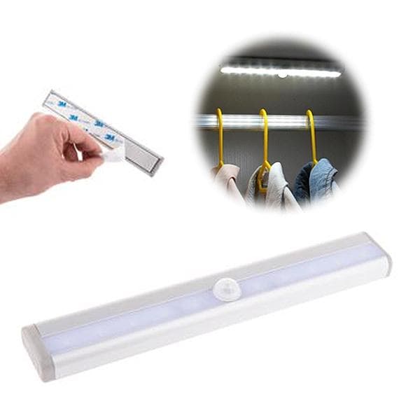 LED-lampa med Rörelsesensor - Självhäftande - 19x3 cm