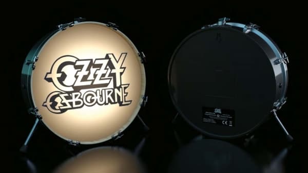 Ozzy Osborne Logo 3D Drum Lamp / Wall Light