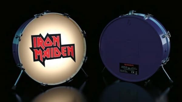 Iron Maiden Logo 3D Drum Lamp / Wall Light