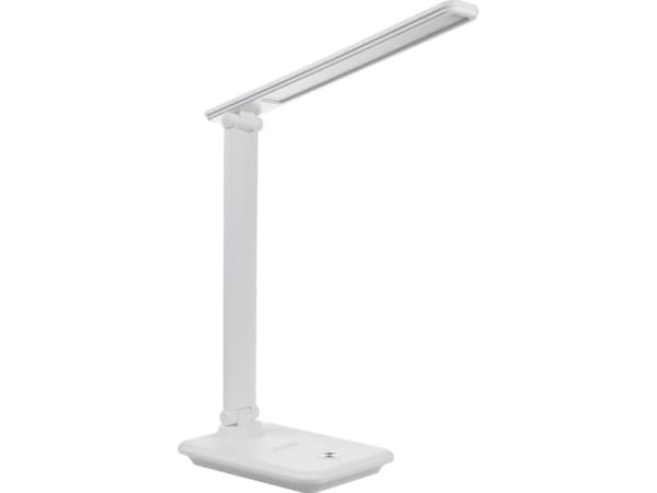 Maclean MCE614W Dimbar LED-bordslampa Justerbar fällbar 9W IP20 3000K 4500K 6500K