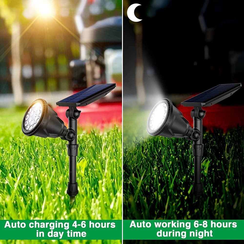 Spotlights 7 led solcellsdriven