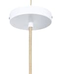 Miniatyrbillede 7 af 8: Pendant Lampe Natural Pink Rattan Polyester Skræm Boho Stil Hængelampe