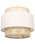 Miniatyrbilde 1 av 9: Pendellampe Beige Rotting Polyester Boho Belysning Taklampe Dekorativ Stue Spisestue