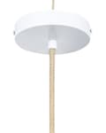 Miniatyrbillede 7 af 8: Pendel Naturlig Gul Rattan Stof Shade Boho Stil