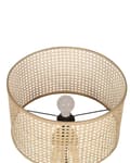 Miniatyrbillede 6 af 11: Gulvlampe Natur rattan Gummi Træ 151 cm Stativ Ben Trommeskærm Boho Rustik Stue Soveværelse