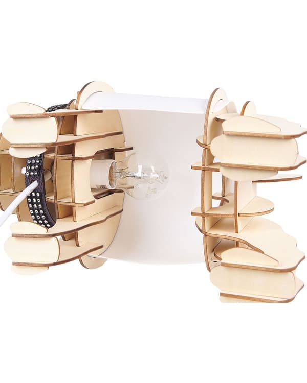 Bordlampe Lyst tre 32 x 22 x 14 cm Formet som en hund Belysning Dekorativ Moderne Soverom Stue