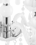 Miniatyrbilde 8 av 9: Lysekrone Hvit Krystall 4 Lyspærer Glamorøs Design Stue Soverom