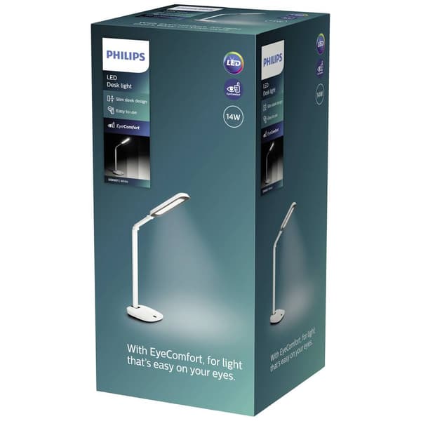 Philips Lighting RobotPlus DSK601 RD 8719514430815 LED-skrivbordsbelysning LED 14 W Vit