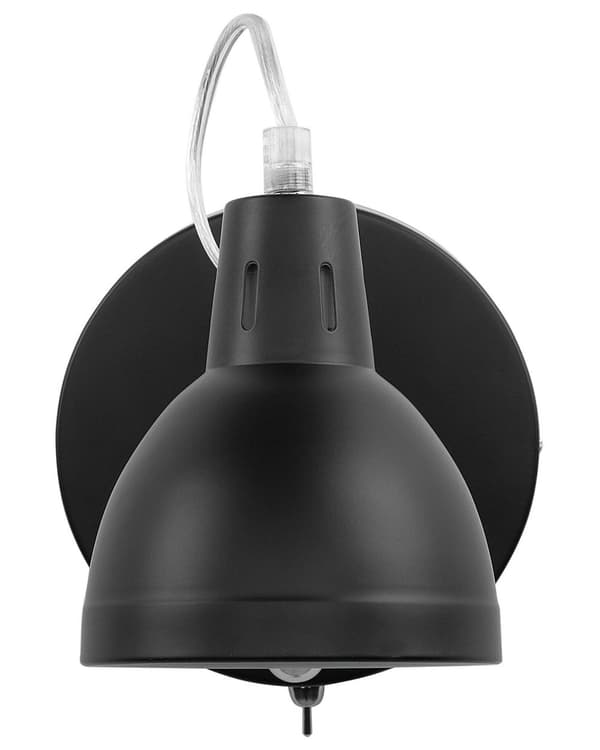 Væglampe Sort Metal Justerbar Harmonika Svingarm Industrielt Design Saxlampe Tilbehør til Stuen Soveværelse Lampetter