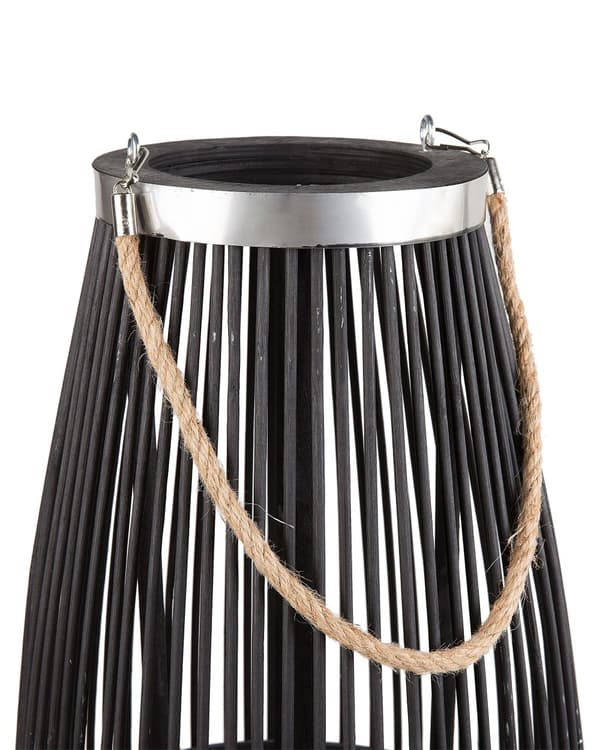 Lykt Svart Selje 72 cm Boho-innredningsgjenstand