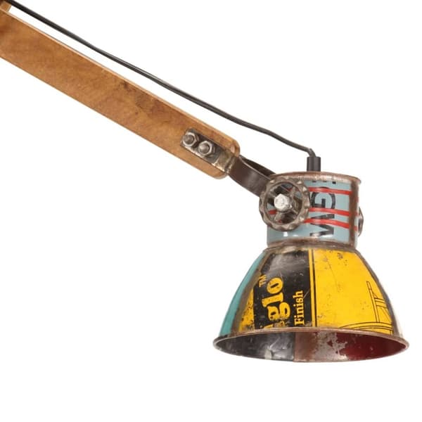 vidaXL Vägglampa industriell stil flerfärgad rund E27