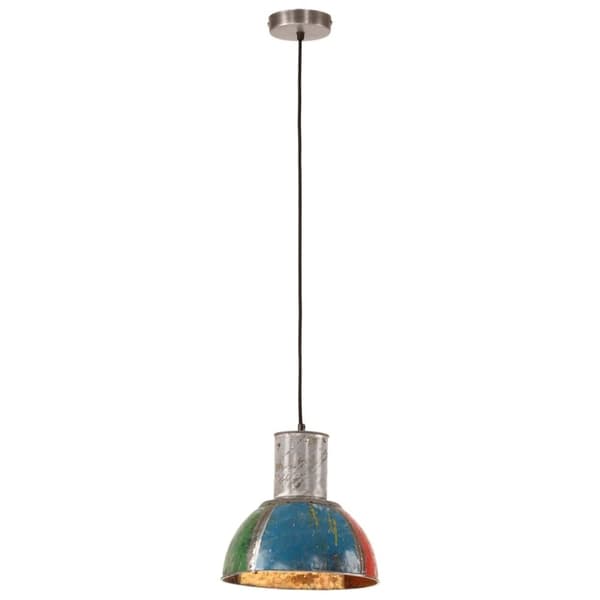 vidaXL Industriell hengelampe 25 W flerfarget rund 28,5 cm E27