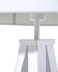 Miniatyrbilde 7 av 10: Gulvlampe Hvit Polycotton 156H cm Hvit Metall Stativben Trommeskjerm Moderne