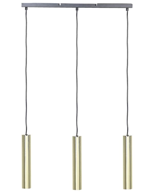 Hængelampe Messing Stål 100 cm 3-Light Runde skærme Moderne Design Køkken Spisestue