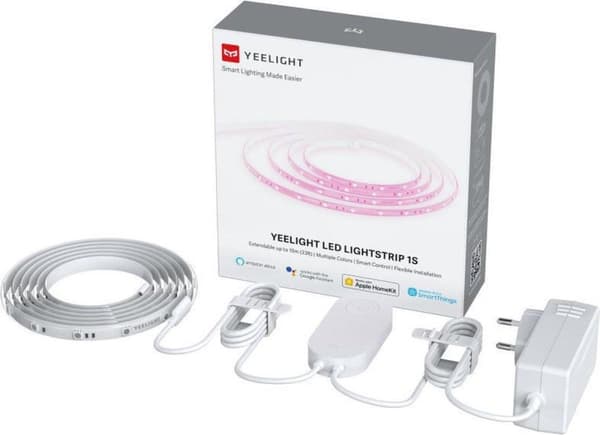 Yeelight LED Lightstrip 1S Universal strip light Indoor 7,5 WA 2000 mm Transparent, Vit